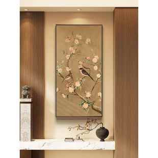 快乐眉,入口门,门面壁画,宋代美学垂直装饰画,茶室书房,禅宗