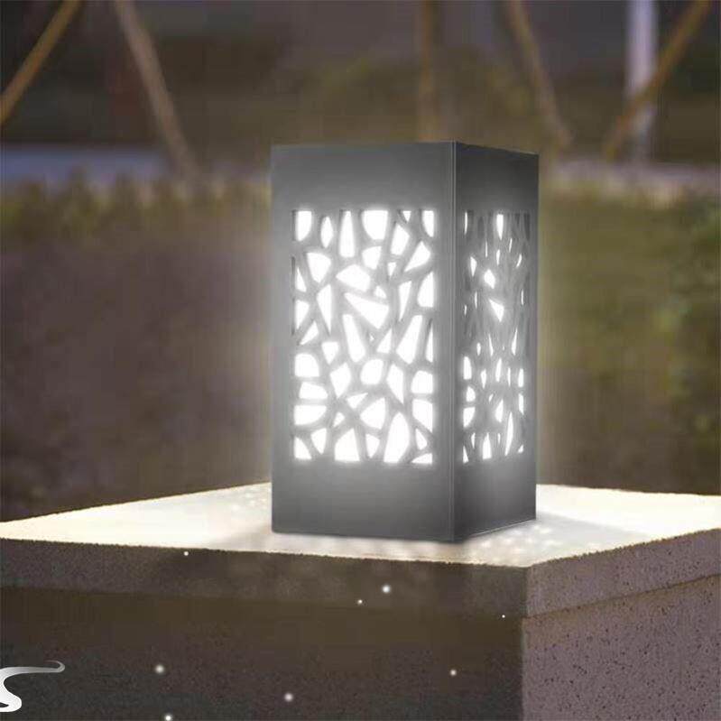 Solar Pillar Light waterproof outdoor garden lights