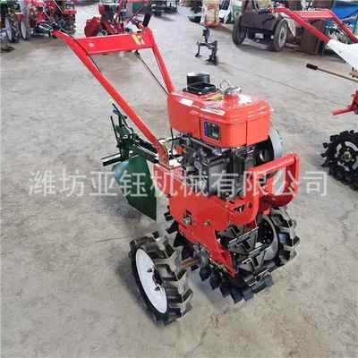 地小型一手扶履带PQZ翻带犁单履带轮翻地开沟除草体机汽油柴油农