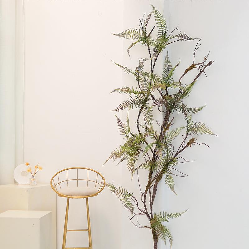 仿真波斯叶蕨类枯藤景观苔藓植物造景下水道管遮挡室内装饰藤蔓墙