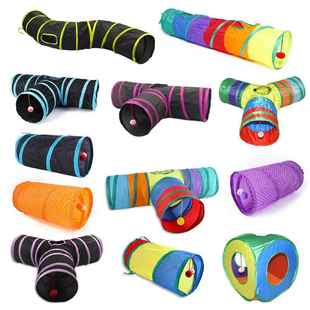 猫窝直筒三明治猫隧道自嗨解闷休息玩耍睡觉窝布偶英短幼猫成猫