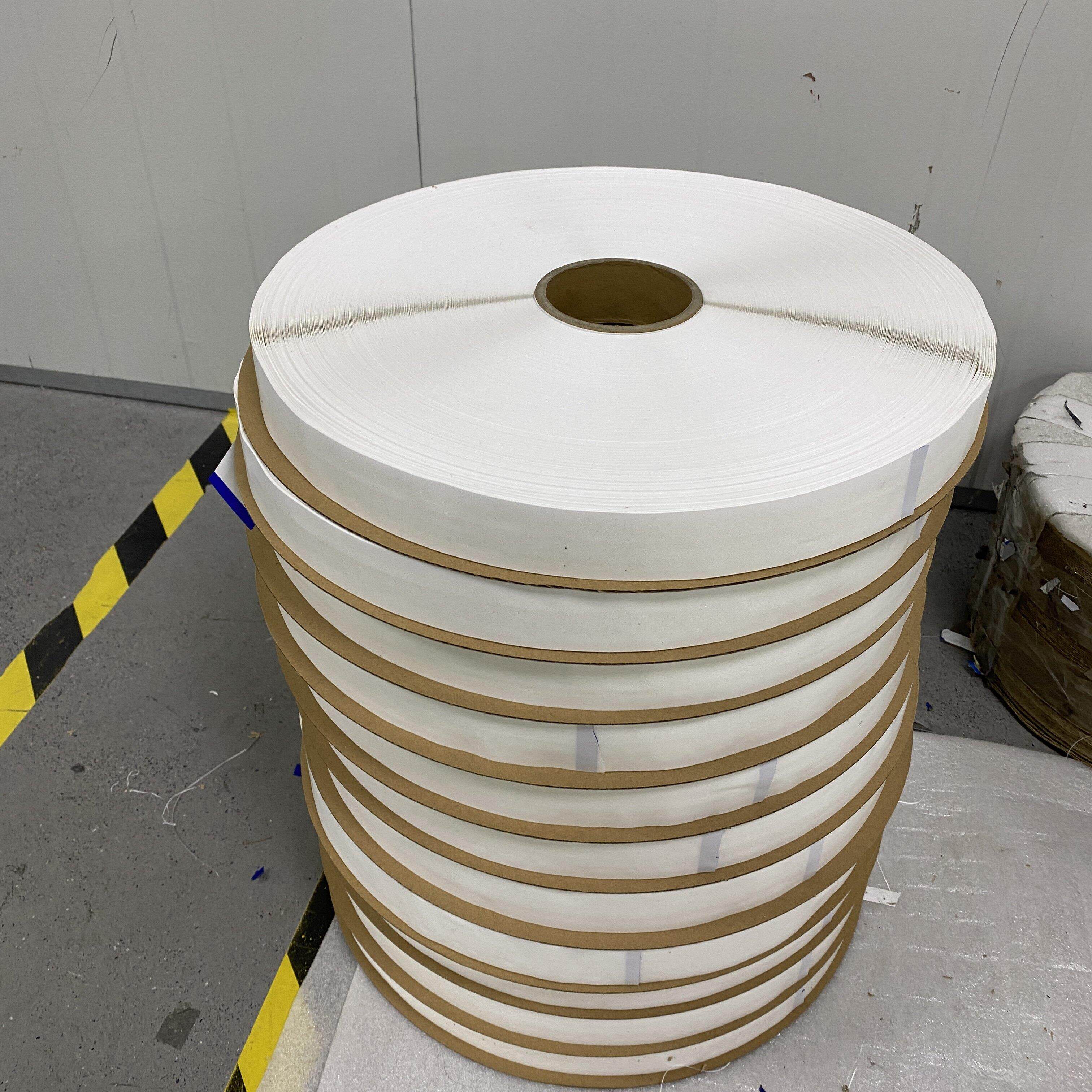 5000m白色珠光膜破坏胶带热熔胶双面胶带自粘一次性密封双面胶带