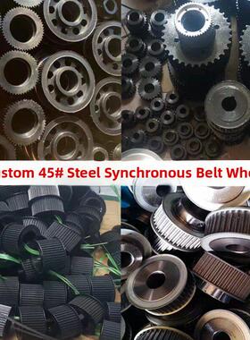 45号钢同步轮8米20齿Bf槽宽27/32钢同步轮精加工库存