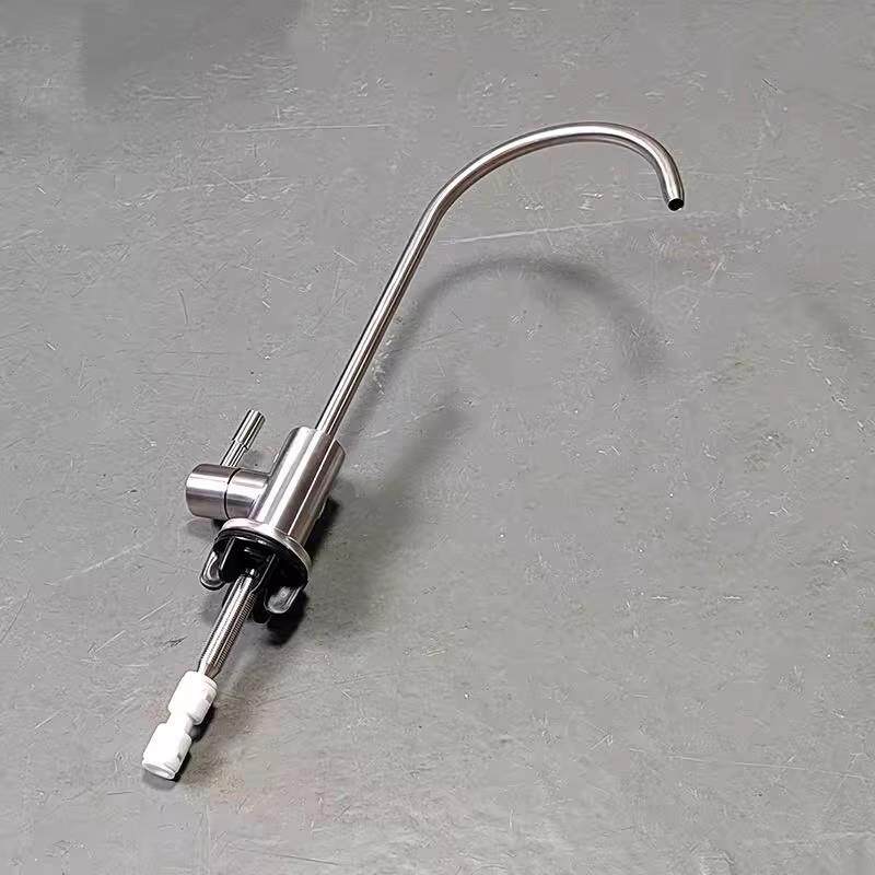 螺杆加长款304不锈钢水龙头家用净水器专用厨房龙头2分快接送接头