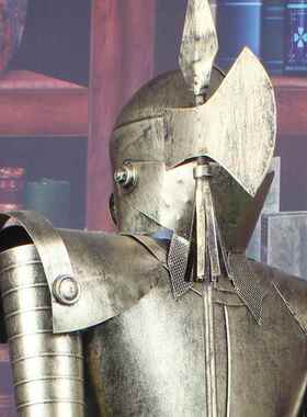 中纪西洋式骑士铠家甲铁人工艺品摆件模型创意欧时世尚居PS110装