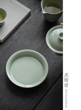 德化陶斋瓷茶器宋NSS青陶龙鳞壶思承家用中式茶托办公室功新夫茶