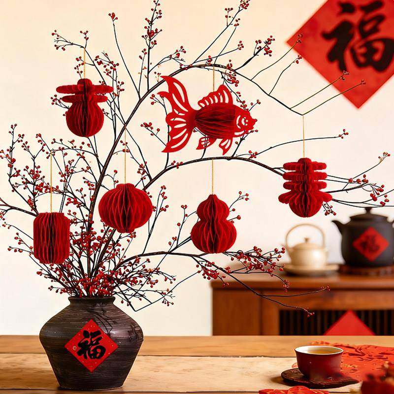 小红灯笼2026新款新年装饰品挂件春节氛围门挂盆栽挂饰红色喜庆,节庆用品/礼品,灯笼,淘宝优惠券,粉丝福利购,淘宝优惠卷