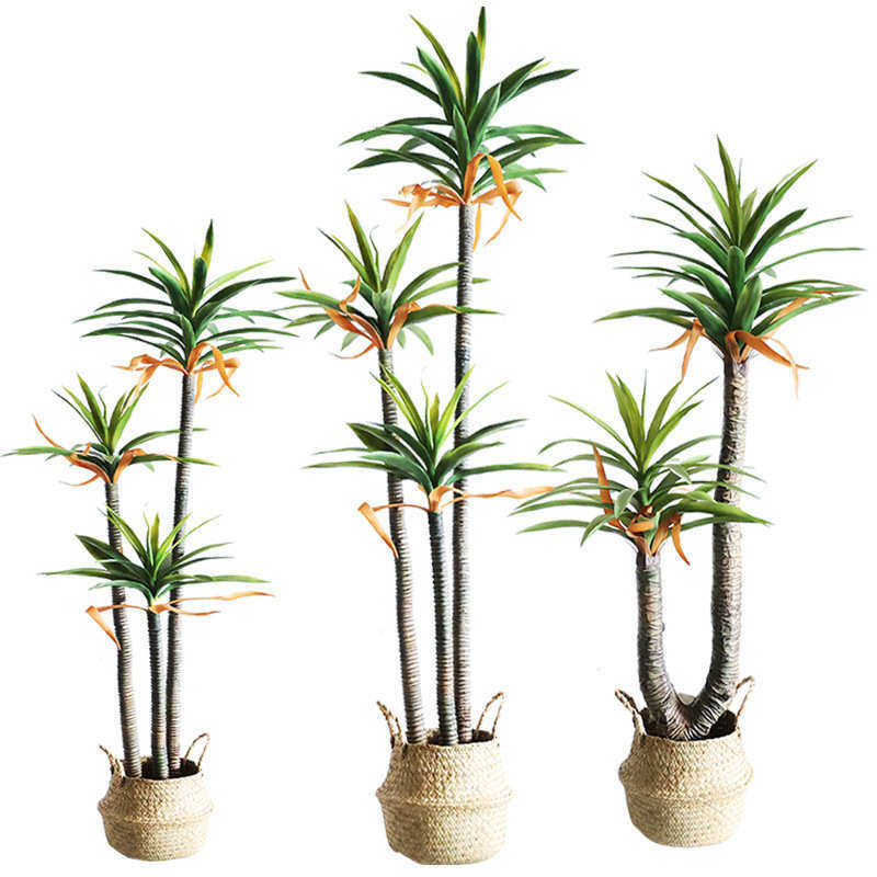 仿真绿植荷兰铁盆栽龙舌兰植物北欧客厅落地室内仿真装饰假绿植树