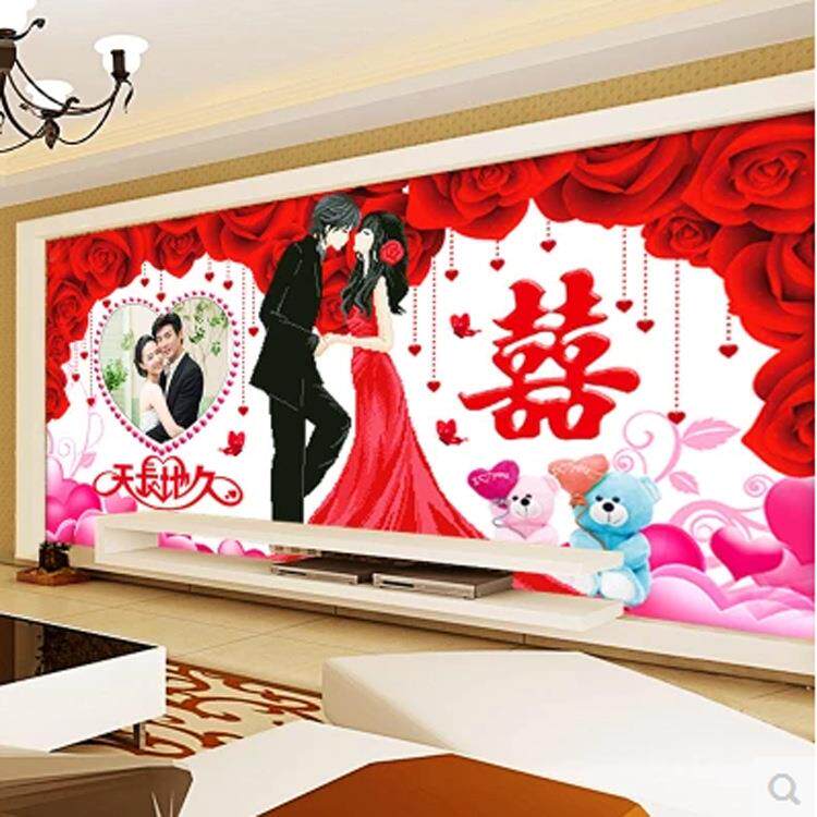 结婚十字绣卧室新款天长地久 喜庆系列十字绣情侣现代婚礼客厅