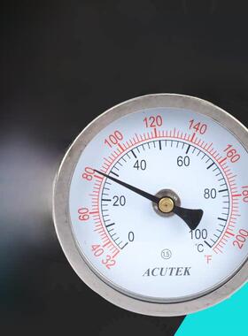 ACUTEK 原装出口 不锈钢双金属温度计 WSS401W 100度 L=100 1/2