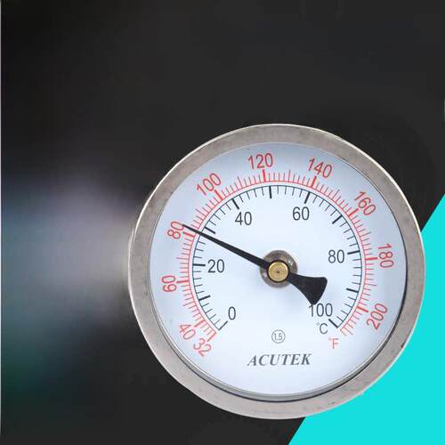ACUTEK 原装出口 不锈钢双金属温度计 WSS401W 100度 L=100 1/2