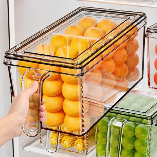 Egg storage box, refrigerator organizer, freezer freshness b