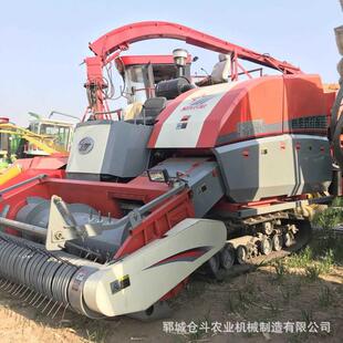 玉米秸秆青储机全自动牧草青贮机地滚刀履带式收割机