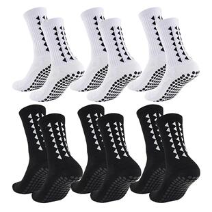 6Pairs men women football grip socks towel bottom sport sock