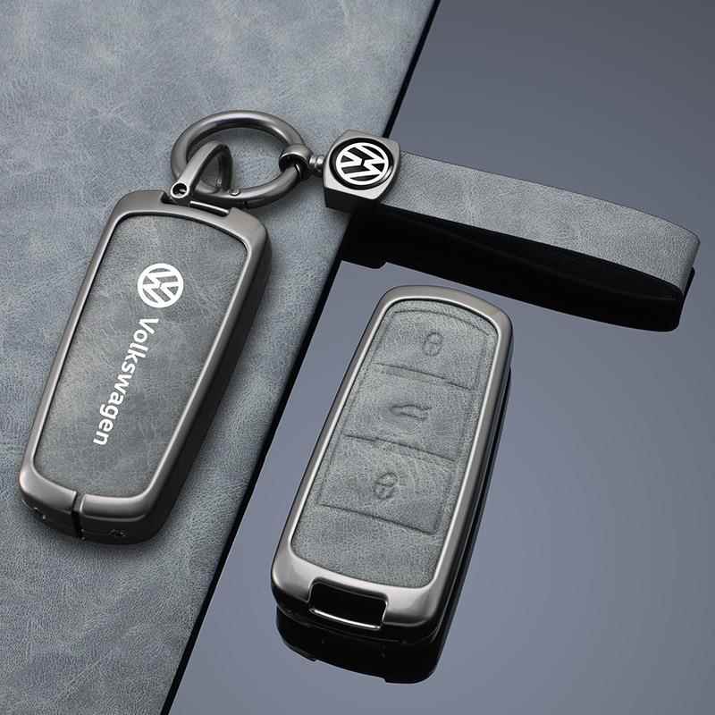 适用2013年15款16年大众CC钥匙套老款迈腾B7B8车钥匙包金属遥控扣