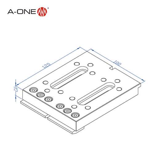 A-ONE线切割机床高精度二目治具 电火花线切割工件加工组合夹具