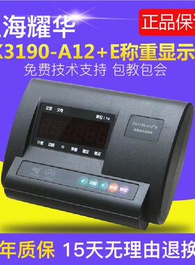 上海耀华XK3190-A12+E仪表称重显示器小地磅计重表头电子秤连电脑
