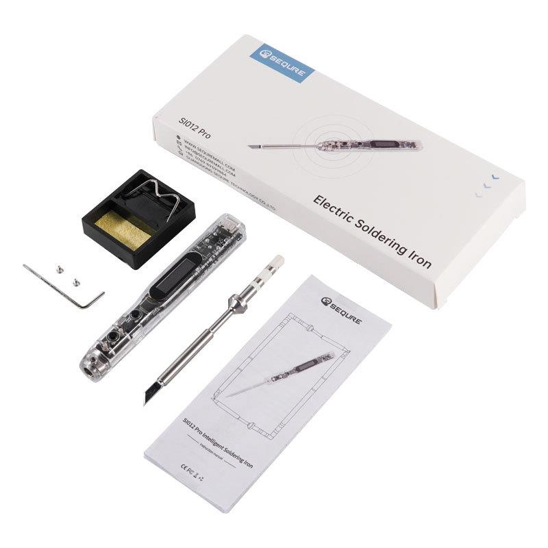 跨境爆款可调温SIO12Pro(TS-K)智能OLED电烙铁内置蜂鸣器电烙铁
