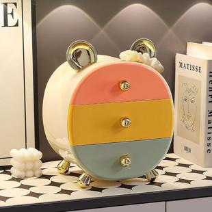 钥匙收纳装 桌面收纳盒玄整理盒户摆 饰抽品置物196架入关轻奢屉式