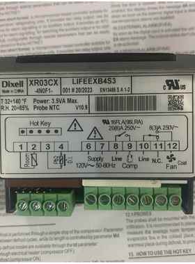 小精灵温控器XR03CX-4N0F1-/XRO3CX-4/ 120电压 全新原装