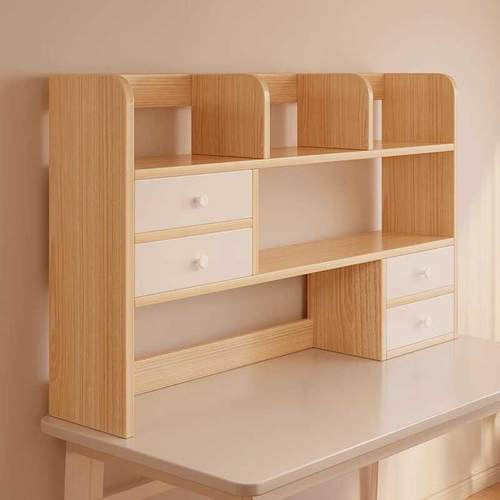 桦崟 桌 面置物 架  桌 上书 架 多层简易学生家用卧室收纳层 架 小型书 柜 储物 柜 子摆件饰品床笠拉车