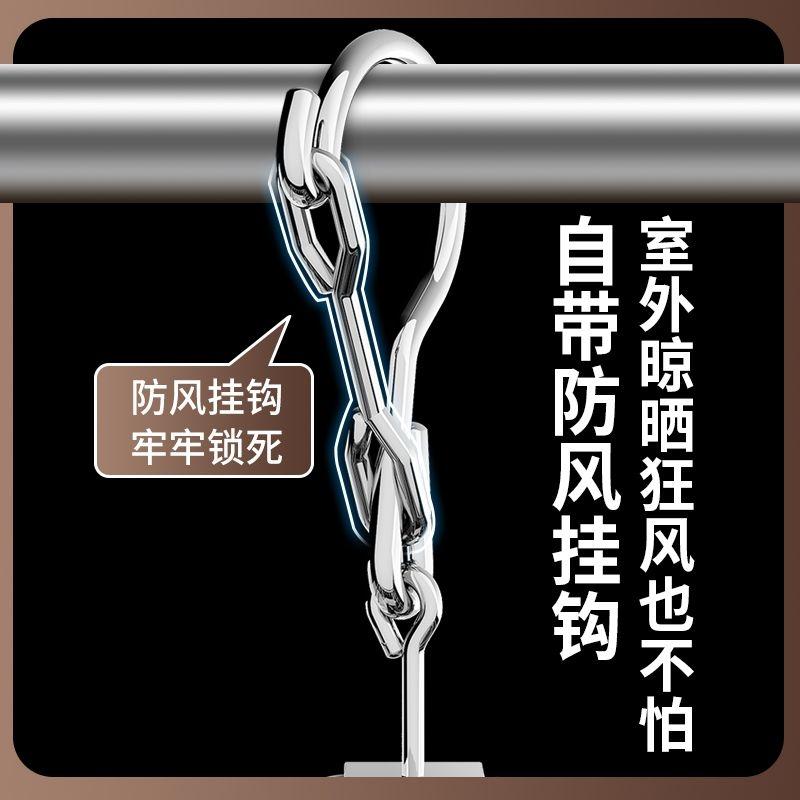 不锈钢袜子晾衣架多功能晾晒内衣内裤多夹子实心加粗挂钩家用阳台