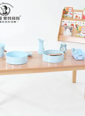 7T幼儿园早教蒙氏桌椅榉木儿童长桌方桌圆桌子实木餐桌书桌木质家