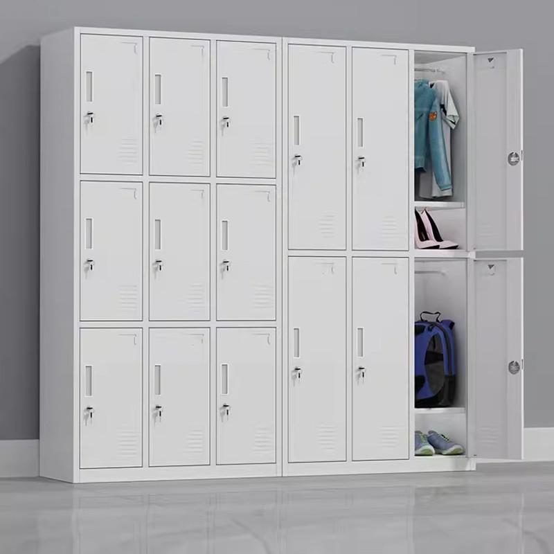 厂家定制洗浴中心澡堂储物柜 员工柜宿舍铁皮更衣柜 钢制更衣柜子