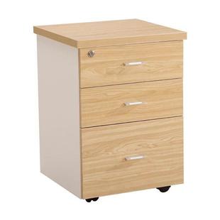 落地式移动文件柜矮柜活动柜子 资料柜收纳带锁 三抽屉特价