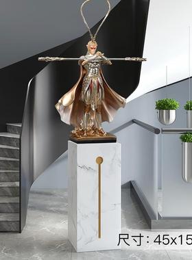 正品斗战 胜佛大型地摆件大圣孙悟空雕落塑轻奢大办公室气关开 玄