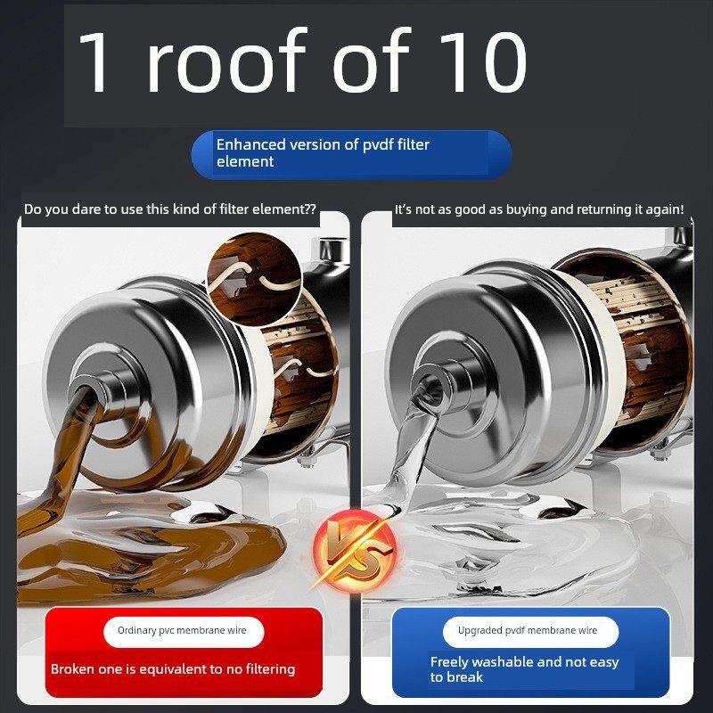 超滤净水器家用厨房直饮水全屋中央农村自来水井水Pvdf管道过滤器