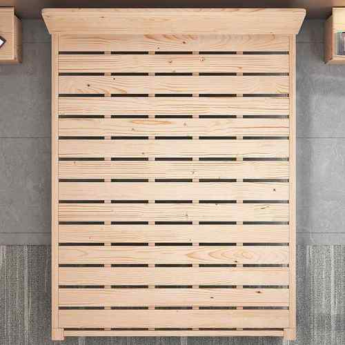 实木床1.5米双人床1.8x2米出租房经济单人1m新款