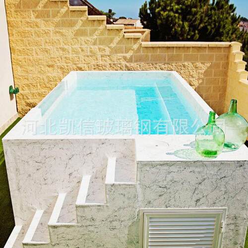 花园wpc玻璃纤维亚克力窗户成人游泳水疗池游泳池地上游泳池