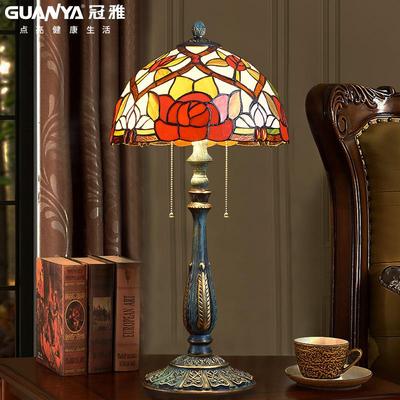 正品高法端美式全铜台灯覆古浪漫式卧室客床头馨奢华装饰温厅书房