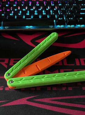 Glow-in-the-Dark 3D Gravity Radish Knife Toy - Extra Large a