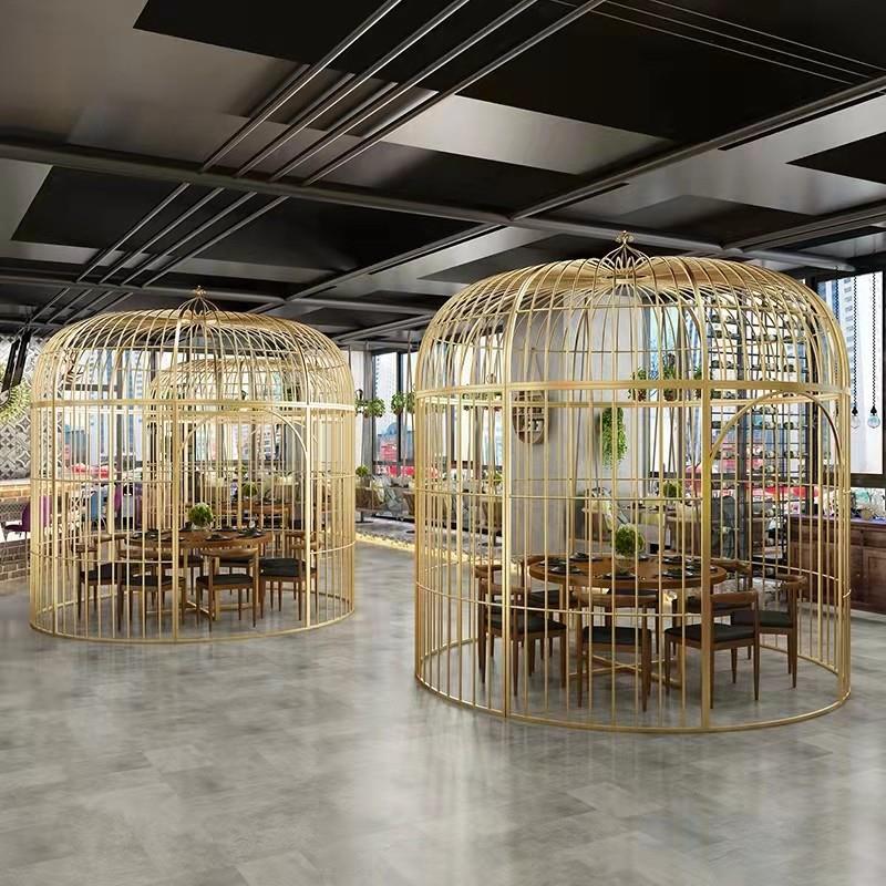 特大号铁艺鸟笼大型户外装饰品 餐厅公园摆设用大型鸟笼