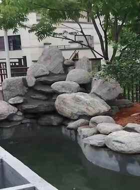 峰假园林吨位山泰230614石庭院造景山景流水驳岸石