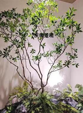 仿真马醉木造景泡泡树文创空间咖啡馆角落样板间软装北欧自然风
