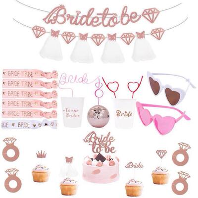 Wedding Decorations Team Bride To Be Banner Bride Tribe Brac