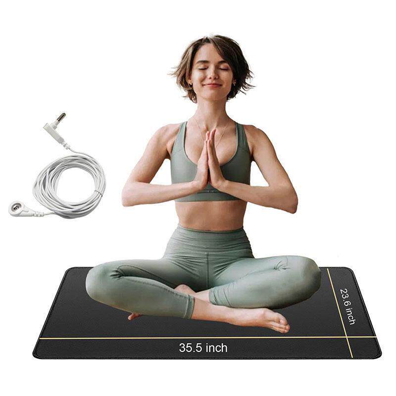 亚马逊Earthing Mat Grounding Mat接地气接地垫 导电皮革 瑜伽垫 - 实物图