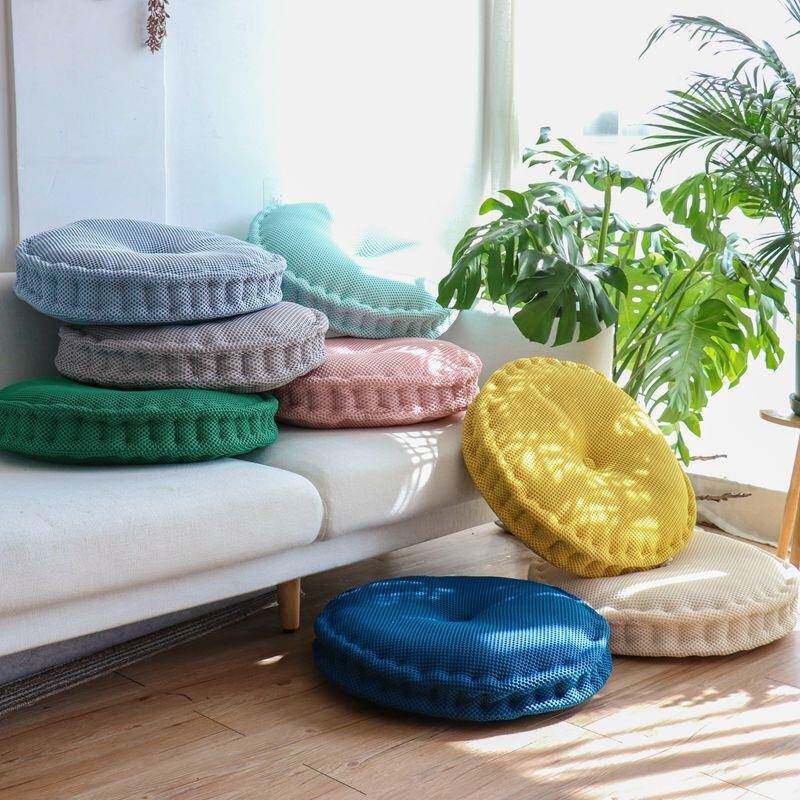 四季星网坐垫加大加厚蒲团垫现代简约餐椅垫办公室榻榻米地板坐垫