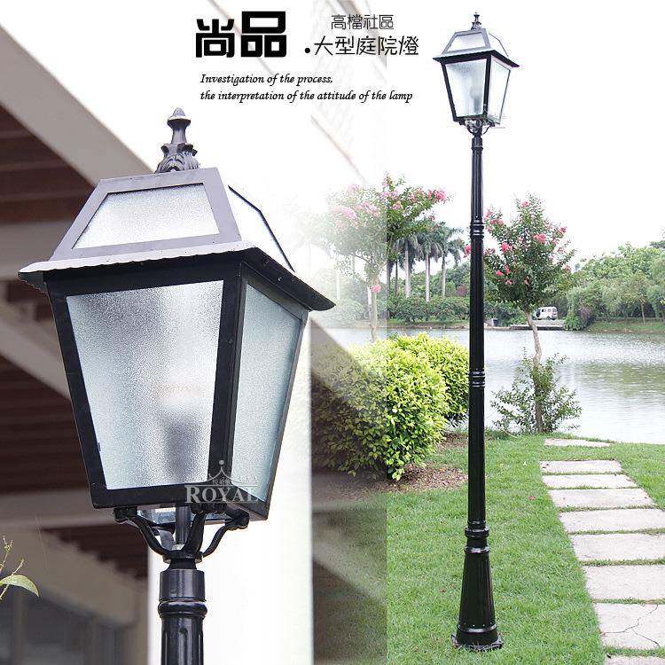 中山欧式防水庭院灯小区铝合金路灯别墅照明景观灯户外灯具