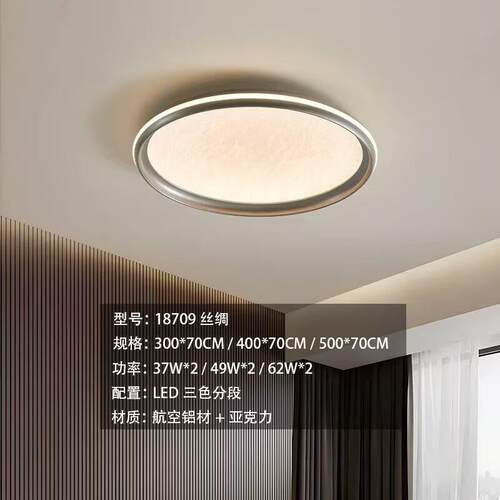 意式卧室灯现代简约led灯2026新款北欧家用卧室房间护眼吸顶灯具