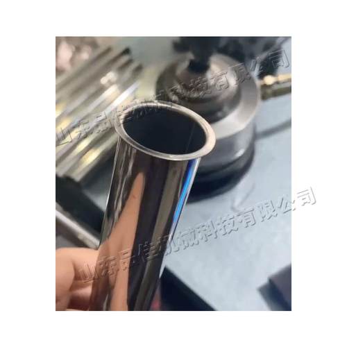 全自动圆管翻边机 圆边筒外翻卷边机 pj-8953自动上小料管直径风