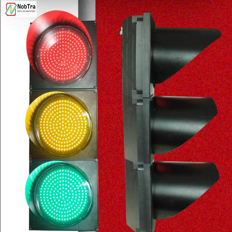 400mm满屏交通红黄绿3灯 镜头清晰 PC外壳电压100-277VAC
