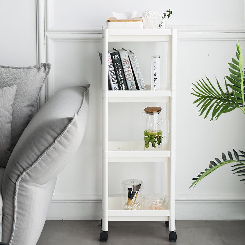 落地置物架多层收纳架手推车厨房卧室浴室移动储物架带轮子