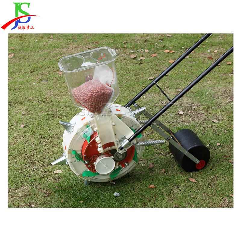 农用颗粒种子点播机 手推式滚轮播种机 走路式播种农作物种植机