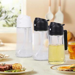 2in1 500ml Plastic Spray Oil Sprayer Bottle Spray Oil Dispen