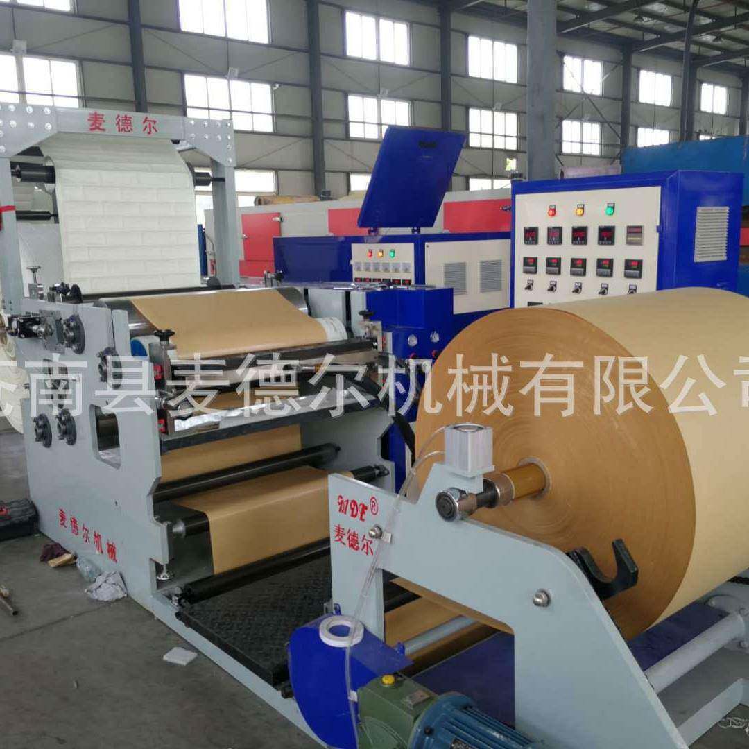 3D壁纸墙贴涂布修边一体机1600型桥架式涂布复合机