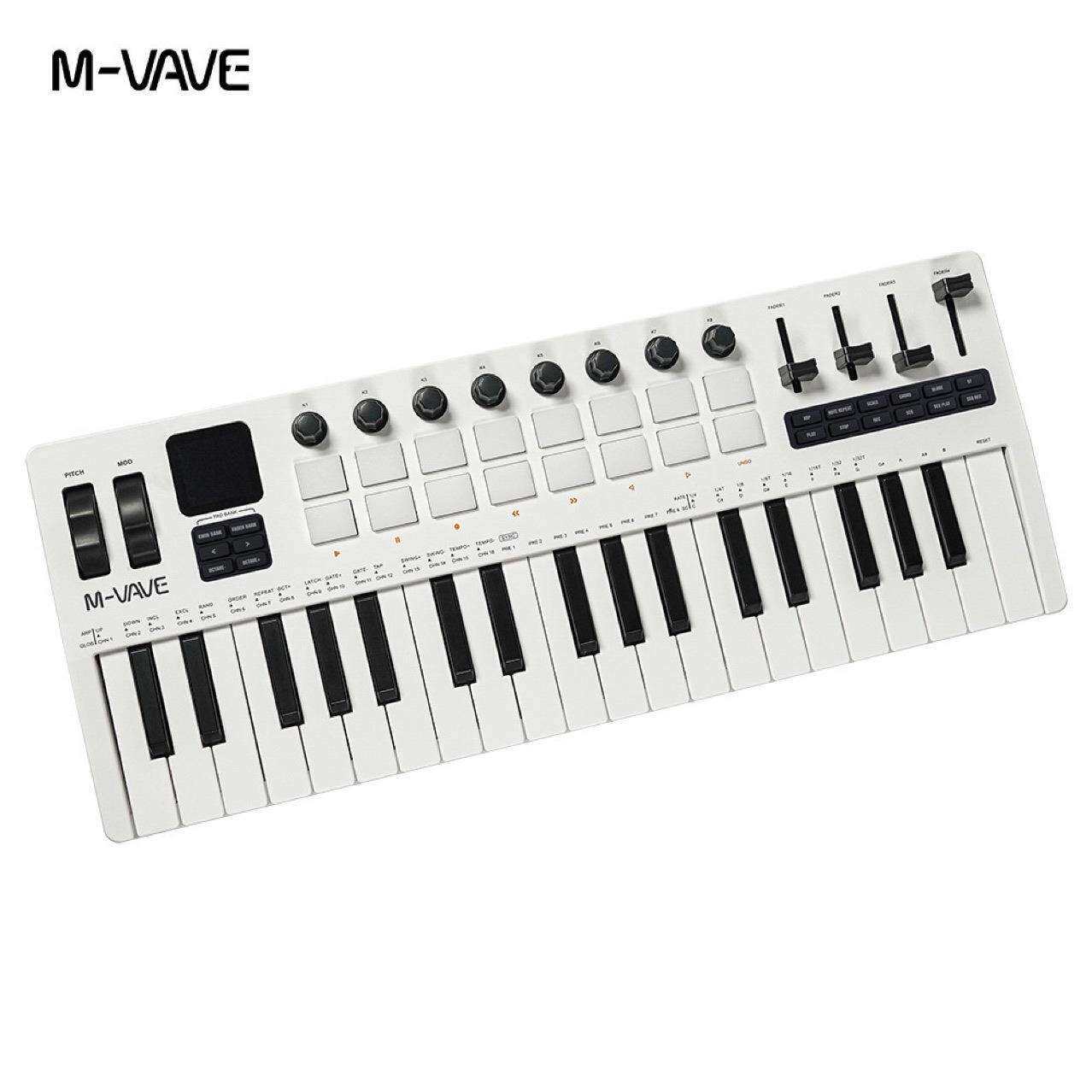 37键MIDI键盘合成器内置音源现场演奏移动便携制作电音编曲可充电